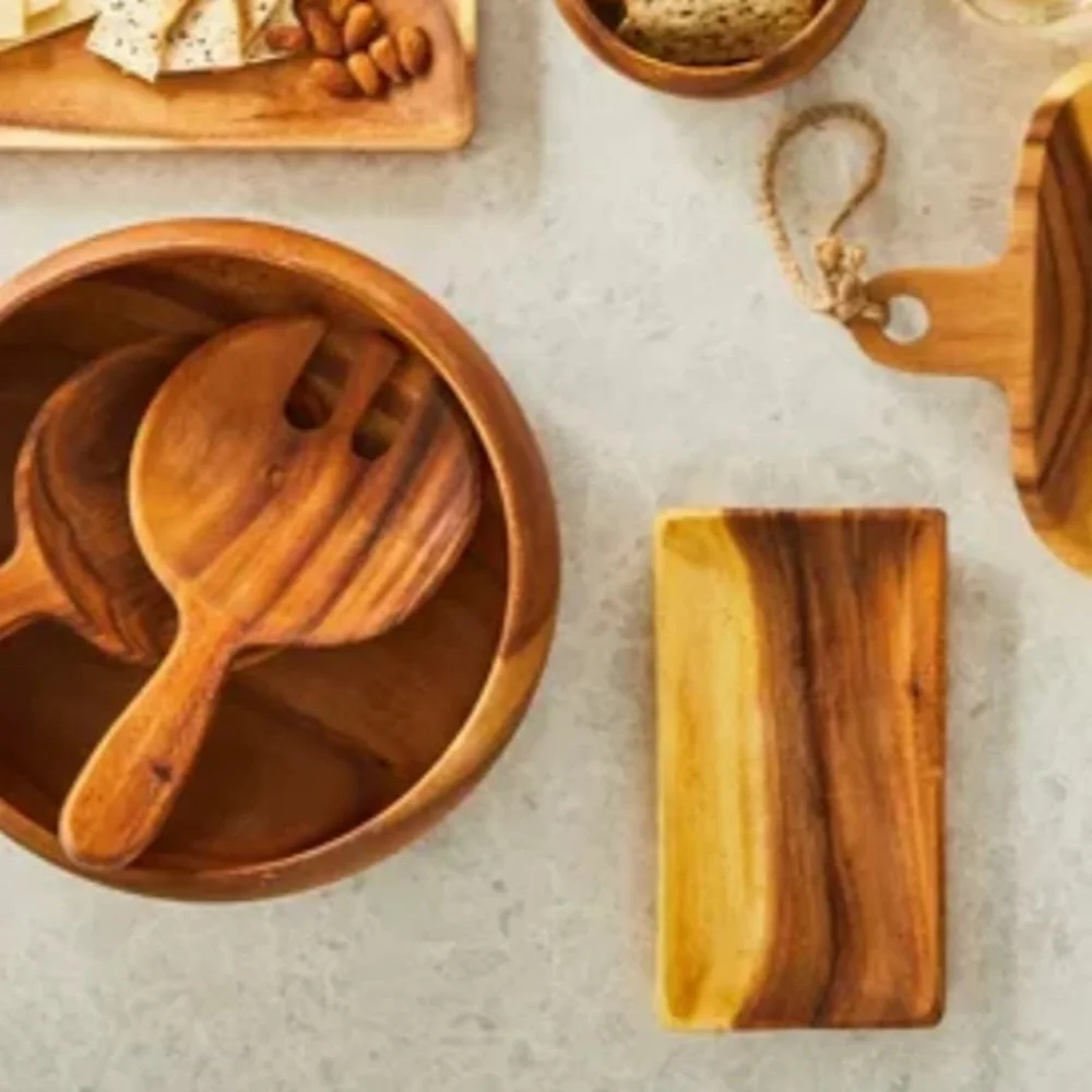 Elegant Wooden Salad Servers